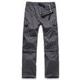 thumbnail image 7 of Herrnalise Men's Joggers Cargo Pants Detachable Assault Pants Solid Multi Pocket Outdoor Sports Pants Casual Cargo Pants Trousers Ripped Denim Pants for Men For Dark Gray,2XL, 7 of 7