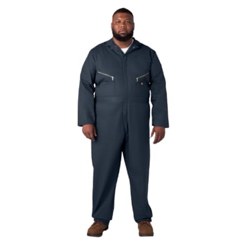 DICKIES Deluxe Blended Long Sleeve Coveralls Men's XLT - DARK NAVY