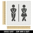 thumbnail image 2 of Funny Bathroom Unisex Men Women DIY Cookie Wall Craft Stencil - 11.5 Inch, 2 of 5