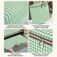 thumbnail image 4 of Sac de Rangement pour Couette Pied-de-Poule Vert Panier de Rangement pour Garde-Robe Emballage de Vêtements Portable, 4 of 7
