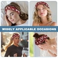 thumbnail image 6 of Jiueut Christmas Nurse Button Headband Santa Claus Elastic Sports Headbands Thick Non-Slip Hair Bands for Women and Men Headbands for Masks with Buttons for Nurses, 6 of 7