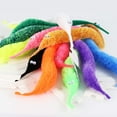 thumbnail image 3 of Happy Will 25 Pcs Fuzzy Magic Worms Toys with Invisible String Wiggly Magic Trick Carnival Party Favors for Kids Cat, 3 of 13