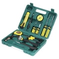 thumbnail image 1 of 12 In 1 Tool Kit Household Hardware Hand Tool Set | Durable Multi-Functional Universal 12pcs Screwdriver, Hammer Set | Portable, Adjustable Wrench, Insulation Tape, Pliers | Plastic Box, 1 of 5