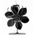 thumbnail image 4 of TFixol 6-Blade Silent Black Fireplace Fan with Overheat Protection, High-Temp Resistant Aluminum Design, Efficient Heat Distribution, 1400 RPM, ≤24dB Noise, 50°C~350°C Operating Range, 4 of 6