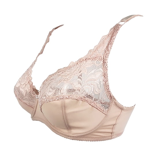 Women's Large Cup Lace Underwire Bra - Ultra Thin Seamless Big Support - S-XXXL, All Seasons