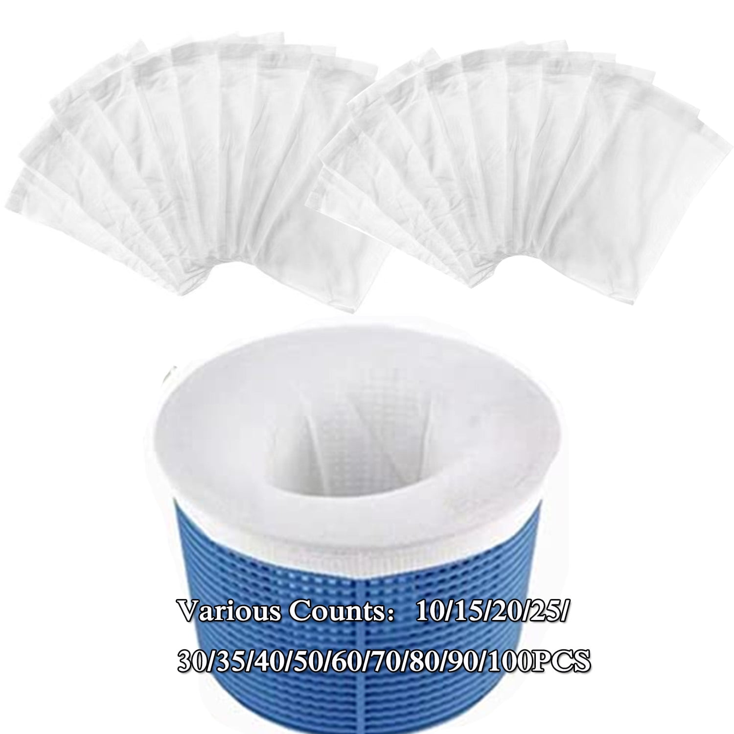 Pool Skimmer Socks Filters Baskets, Skimmers Cleans Debris and Leaves