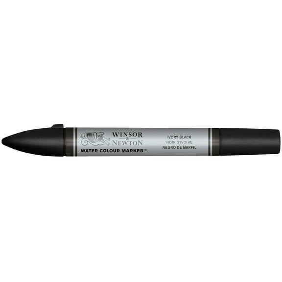 Winsor & Newton Watercolor Marker, Ivory Black
