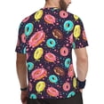 thumbnail image 2 of Wukai Donuts1 Print Men's Short-Sleeved Mesh T-Shirt,Quick-Dry Short Sleeve Workout T-Shirt-Medium, 2 of 8