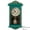 Green 16", variant on Clockswise 20" Plastic Grandfather Clock Realistic Wood-Grain Finish with Swinging Pendulum and Chiming Sound Battery-Operated Decorative Wall Accent for Home Office Living Room