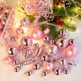 thumbnail image 5 of Iumwxz 30pcs Christmas Balls Ornaments Solid Color Shatterproof Plastic Christmas Tree Balls Decorative Hanging Baubles for Xmas Tree Decor Holiday Party Wedding Home Decor Pink, 5 of 5