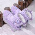 thumbnail image 5 of NOLDARES Kids Toddler Snow Boots Boys Girls Winter Boots,Y139-Purple, 5 of 9