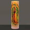thumbnail image 4 of THE SAINTS COLLECTION Lady of Guadalupe, LED Flameless Devotion Prayer Candle, Religious Gift, 6 Hour Timer for More Hours of Enjoyment and Devotion! Dimensions 8.1875" x 2.375", 4 of 4