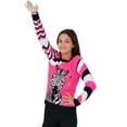 thumbnail image 4 of Jollidays Girls Zesty Zebra Long Sleeve Crewneck Ugly Christmas Sweater, Size S-XL, 4 of 5