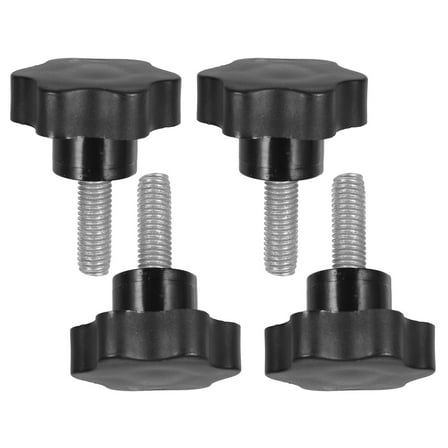 4pcs Thread Clamping Knob Thumb Screw Star Hand Knob Replacement for Machinery Tightening Screw