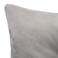 thumbnail image 2 of Jordan Manufacturing 18" x 18" Light Gray Solid Square Tufted Decorative Throw Pillow with Fabric Button, 2 of 5