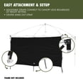thumbnail image 5 of Ozark Trail Canopy Sun Wall Accessory 10'x10', Black, 5 of 14