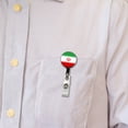 thumbnail image 5 of Iran Country Flag Retractable Reel ID Badge Key Card Name Tag Holder with Clip, 5 of 7