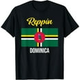 thumbnail image 2 of Dominica Flag Reppin West Indies Vacation T Shirt, 2 of 3