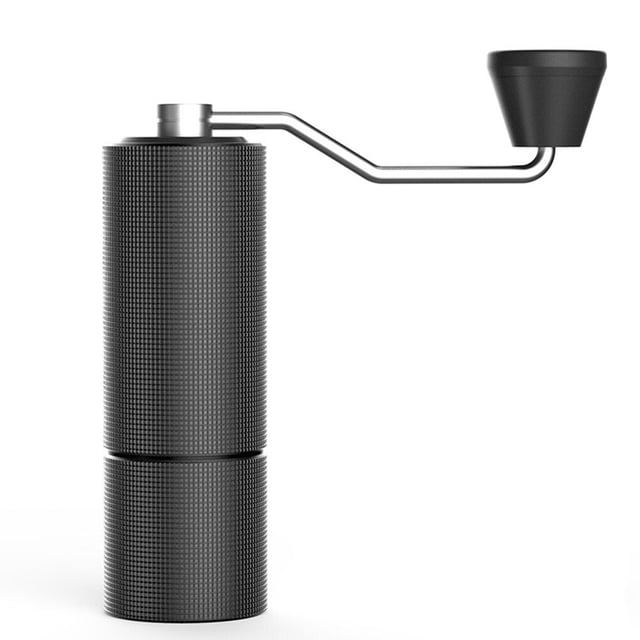 Billuyoard Molinillo de café Manual ajustable de 25G, molinillo de mano portátil de alta calidad, máquina de moler cuentas para el hogar, 1 Juegos de servir café y té Negro