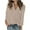 Khaki, variant on Chbgutlmr Button down Shirts for Women Lapel Neck Casual Work Tops Long Sleeve Plain Shirts with Pockets