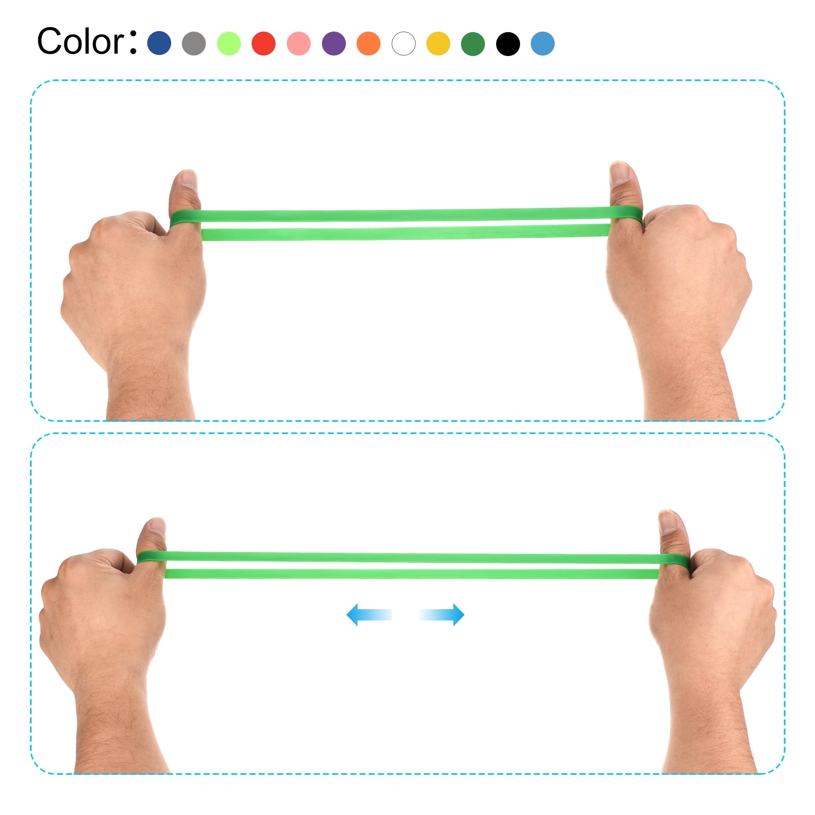 Unique Bargains Windproof Holder Stretchable Beach Chair Towel Clips Straps Blue, Sky Blue, Gray, Green, Yellow, Black