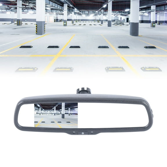 Black Rear View LCD Mirror Monitor Auto Dimming Anti-glare Rear View Mirror Monitor for Most Vehicles