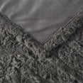 thumbnail image 3 of Beautyrest Zuri 50x70" Modern Solid Faux Fur Fabric Heated Throw in Dark Gray, 3 of 5