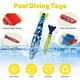 thumbnail image 4 of Juguetes de buceo en piscina MoKo, 10 unidades, cohetes para baño en piscina, niños y adultos, 4 of 8