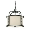 thumbnail image 5 of Matte Black Three Light Pendant from the Rockford Collection, 5 of 7