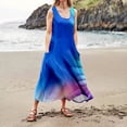 thumbnail image 3 of WILLBEST Vestidos Casuales para Mujer Verano Vestido Casual sin Mangas de Verano para Mujer Vestido de Vacaciones de Playa con Bolsillos Estampados Coloridos Mediana​​, 3 of 3