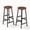 Rustic Brown+Black, variant on Gelloan Bar Stools, Barstools Set of 2,Counter Height Barstools,27.7" Bar Stools for Kitchen Island, Industrial Bar Chairs, for Dining Room, Kitchen, Bar,Black