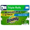 Bounty Select-A-Size Paper Towels, Triple Rolls, White, 147 Sheets Per Roll, 8 Count