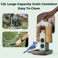thumbnail image 3 of Kiwibit Solar Smart Bird Feeder with Camera, 8MP 4K UHD Video, No Subscription AI Identify 10000+ Species, Long Battery Life, Ideal Gifts, 3 of 16