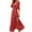 Red, variant on Summer Summer Dresses for Women 2025 Casual Trendy,Maxi Dresses for Women Plus Size ,Womens Summer Flowy Short Sleeve V Neck A Line Flowy Party Dresses with Belt Ankle Dress
