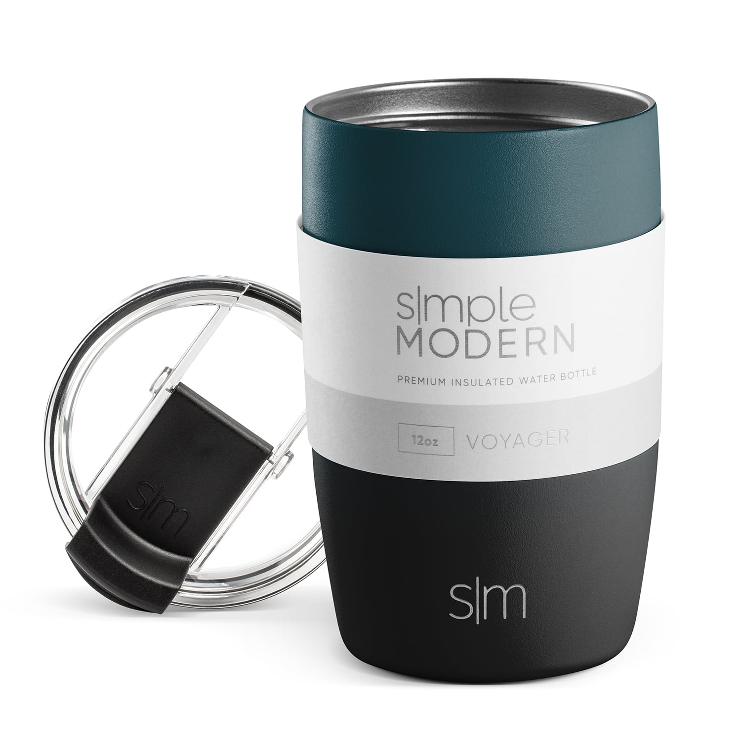 Simple Modern 12oz Voyager Travel Mug Tumbler w/ Clear Flip Lid & Straw