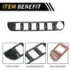 thumbnail image 4 of Cubierta de control del botón de interruptor de CA de consola de 1 pieza para Toyota Tacoma 2016-2023, cubierta del panel de aire acondicionado, patrón de fibra de carbono, ABS negro, 4 of 6