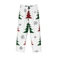 thumbnail image 4 of Junzan Men'S Pajama Pants Buffalo Plaid Christmas Trees Sleepwear Pants Pj Bottoms Drawstring And Pockets, 4 of 9