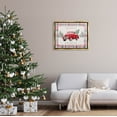 thumbnail image 2 of Stupell Industries Simple Life Is Best Plaid Truck Graphic Art Metallic Gold Floating Framed Canvas Print Wall Art, Design by Kristen Brockmon, 2 of 6