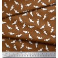 thumbnail image 2 of Soimoi Tissu Satin Modal Imprimé Floral & Chat 1 Yard 42 Pouces de Large, 2 of 3