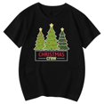 thumbnail image 4 of Bainana Christmas T Shirts For Girls Santa Tree Letter Print Short Sleeve Tees Comfortable Theme Party Tops Clothes, 4 of 4