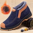 thumbnail image 4 of Men's Slip-On Walking shoes - Thermal Winter Cotton shoes with Rubber Sole, 4 of 11