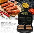 thumbnail image 3 of Corn Dog Maker, Hot Dog Toaster with Non Stick Coating Plate, Make 6 Corn Dogs, 750W Fast Heating & Auto Temperature Control, HotDog Waffle Machine, 3 of 7
