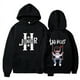 thumbnail image 3 of Primavera otoño hombres sudaderas con capucha Junior H Triste niños Harajuku niñas Hip Hop pulóver regalo de música elegante Casual suelta cómoda sudadera, 3 of 4