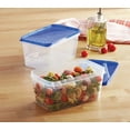 Mainstays 10 Cup Plastic Food Storage Container with Lid, Set of 2