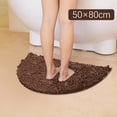 thumbnail image 2 of Carpet Category Carpet - Half Round Bathroom Rug with Non- Backing Soft Furry Comfort Thick Durable Large Bath Mat Machine Washable Reusable Quality, 2 of 8