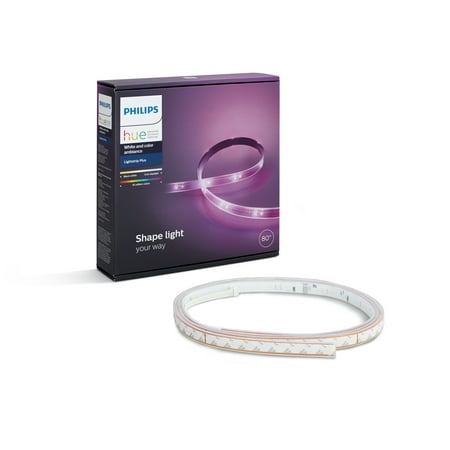 Philips - Hue Lightstrip Plus Dimmable LED Smart Light - Multicolor