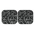 thumbnail image 7 of Naloa Numbers 2 Piece Foldable Car Sun Shades, Car Windshield Sunshade, Front Window Sunshade for Car, Truck, SUV - Small, 7 of 7