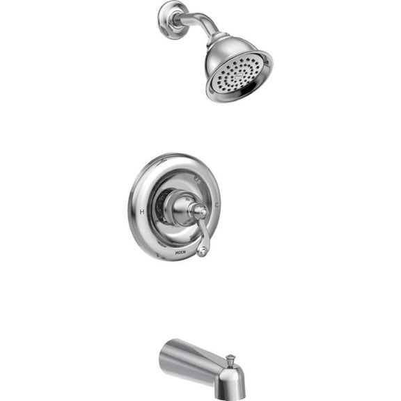 Open Box Moen T2123ep Traditional Tub And Shower Trim Package - Chrome