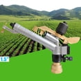 thumbnail image 2 of Rain Spray Gun Large Area Water Irrigation Impact Sprinkler 360° Adjustable 1.5", 2 of 13