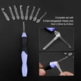 thumbnail image 3 of Garosa USB Rechargeable LED Light Up Crochet Hook Set Knitting Tool with Replaceable Tips 2.5-6.5MM Light Up Crochet Hook Replaceable Crochet Hook, 3 of 9